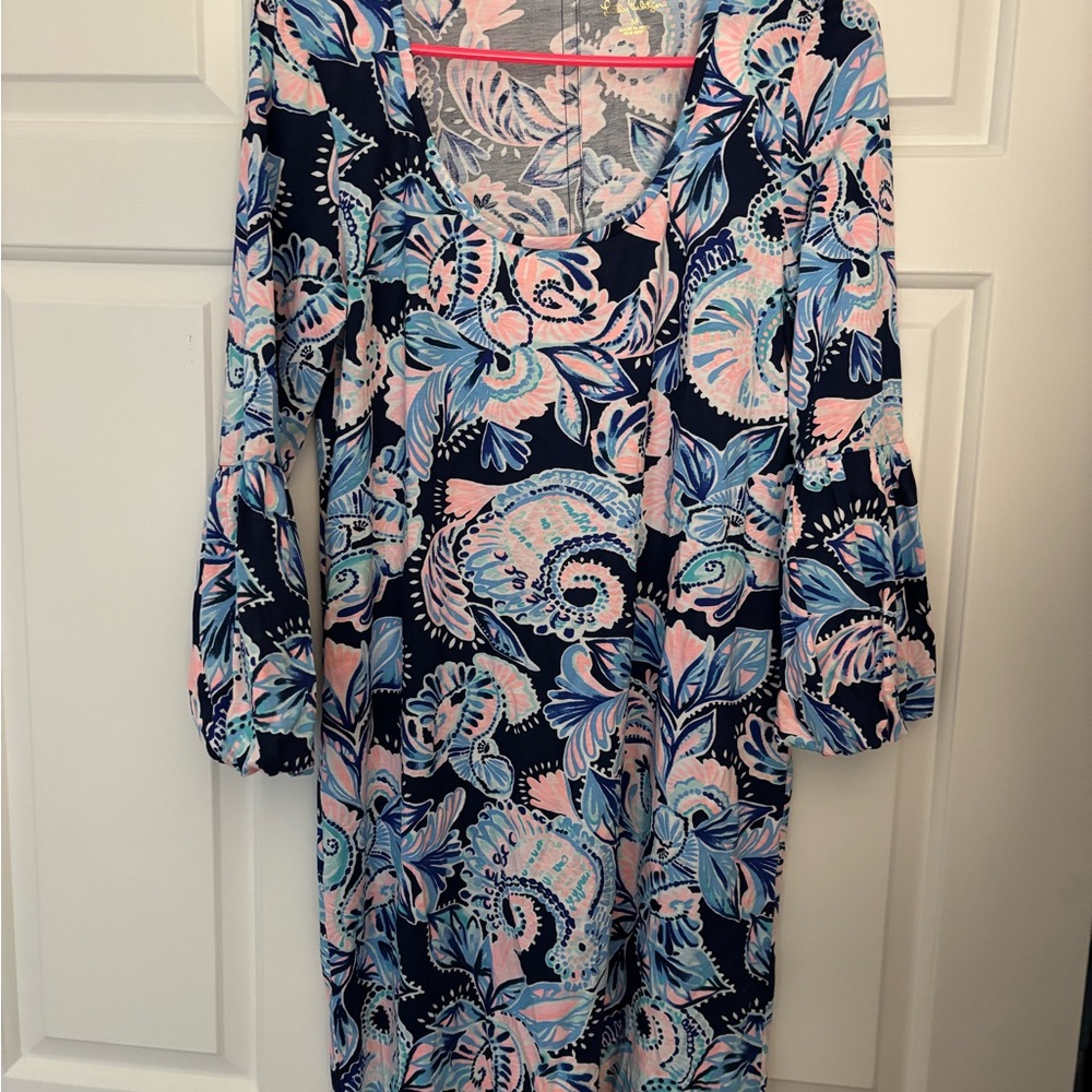 Lilly Pulitzer NWT Floral Print Dress - Blue and Pink